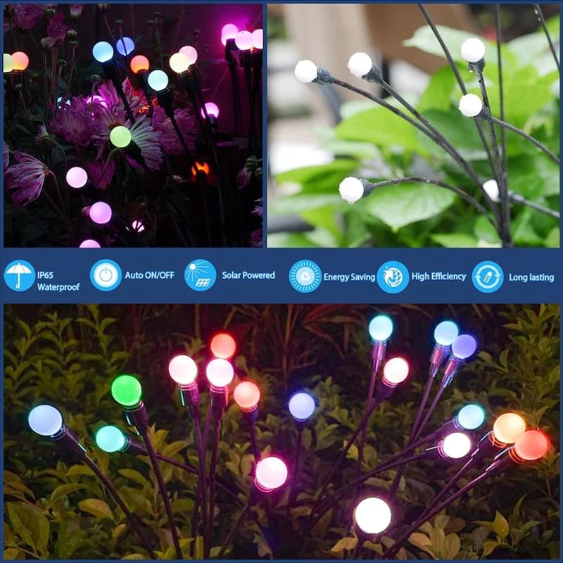 Solar Garden LED Firefly Plug-in Light