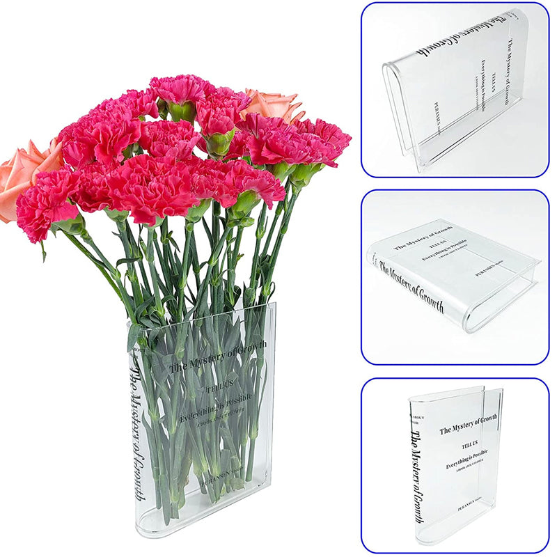 Book Shape Acrylic Vase