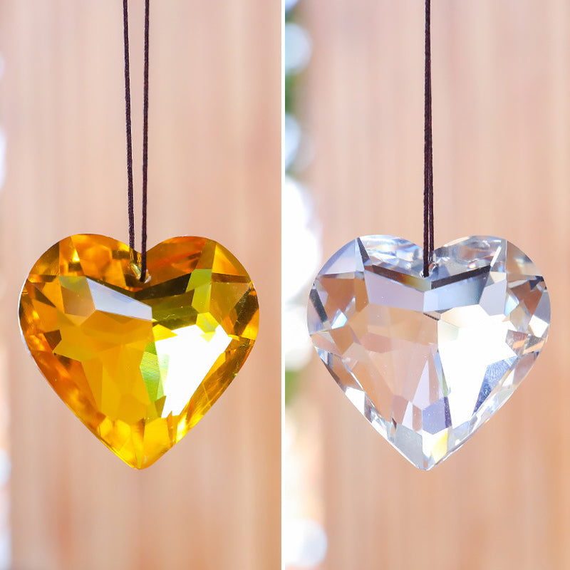 Hanging Heart Suncatcher Prism Crafts