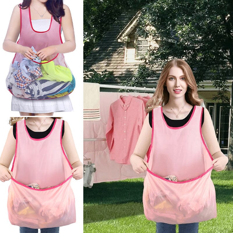 Portable Clothes Drying Apron