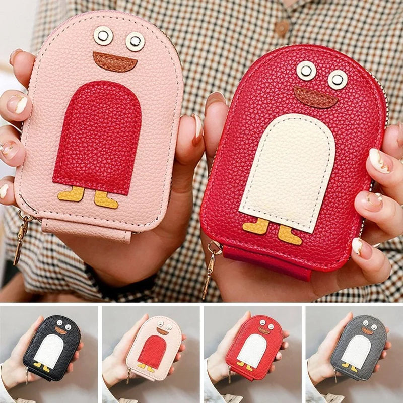 Cute Penguins PU Credit Card Coin Wallet