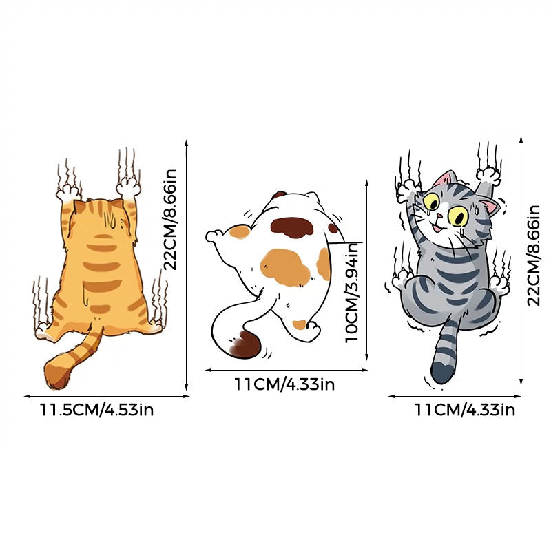 Cute Cat Cartoon Decal Car Stickers