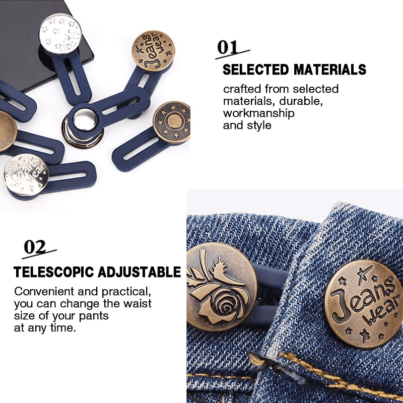 Jeans Retractable Button