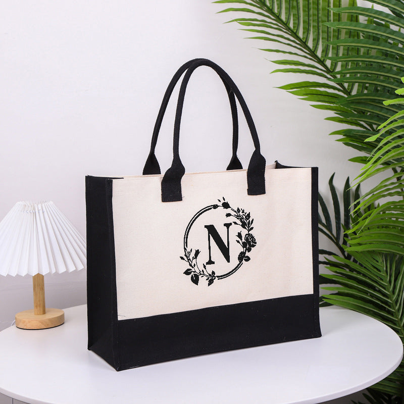 Letter Canvas Bag