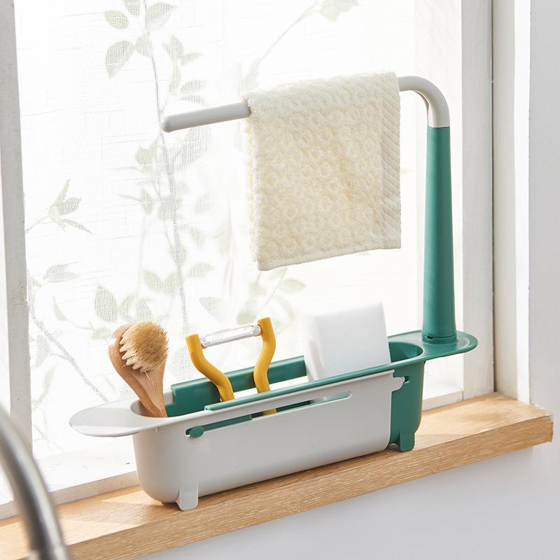 Updated Telescopic Sink Storage Rack