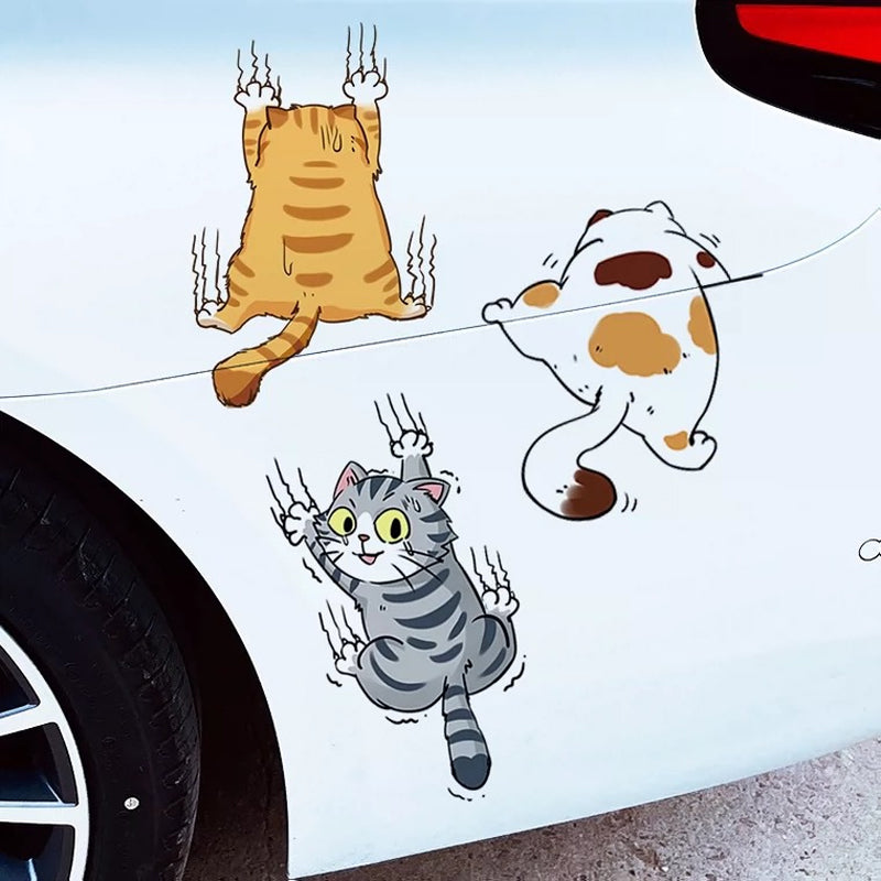 Cute Cat Cartoon Decal Car Stickers