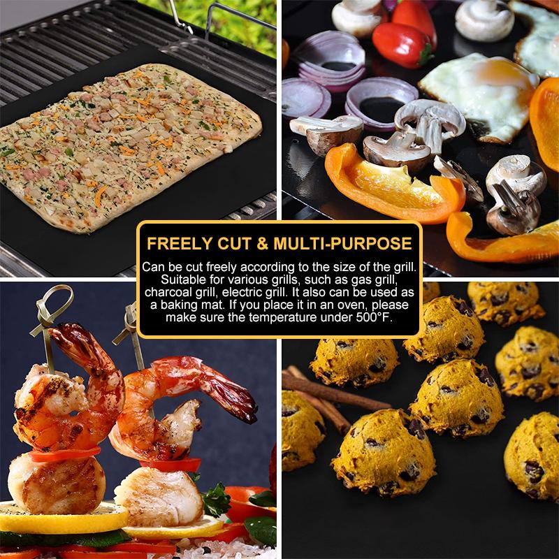 Non-Stick BBQ Grill Mats  with cutting box