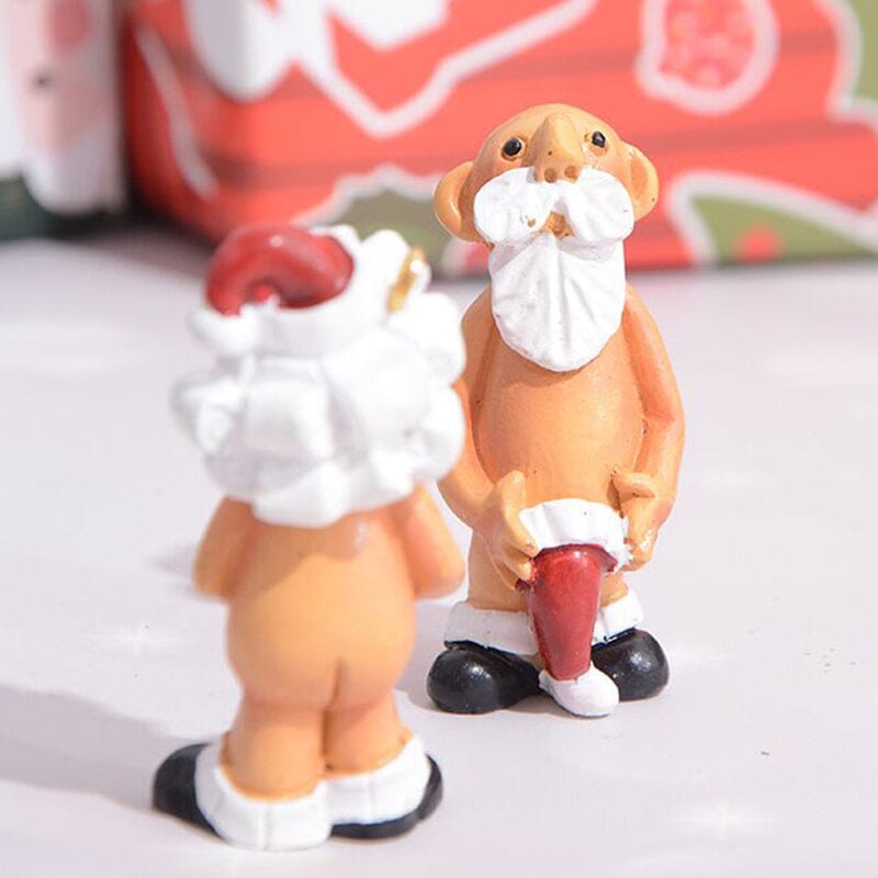 Santa Supporter Christmas Resin Decoration