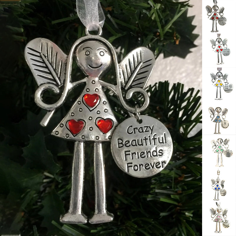 Crazy Beautiful Friends Forever - Angel Ornament Christmas Gift