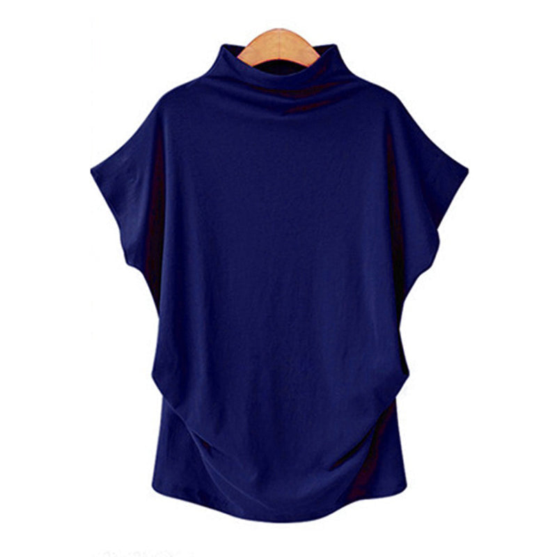 Half Turtleneck Doll Sleeve T-Shirt