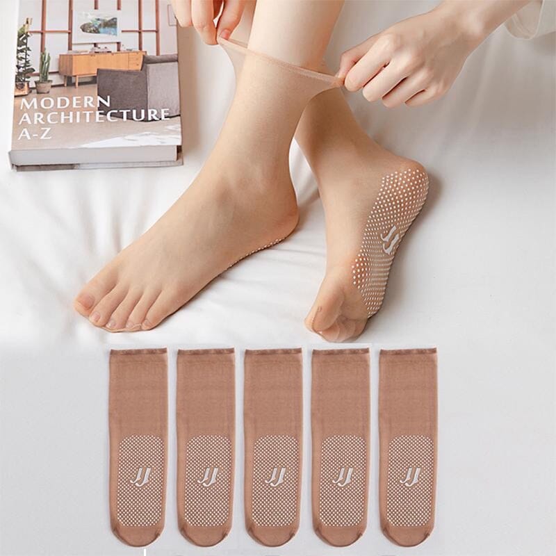 Invisible, Slip-resistant Crystal Silk Socks