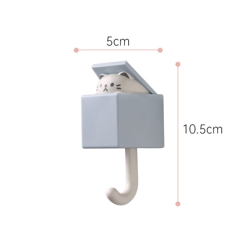 Cute Cat Key Hook Wall Decoration